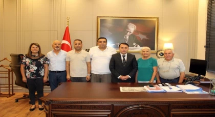 Anamur Gazeteciler Cemiyeti’nden Kaymakam Kemal Duru’ya Ziyaret