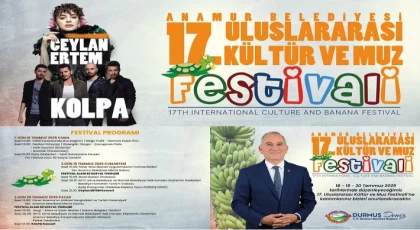 Anamur Uluslararası Kültür ve Muz Festivali Başlıyor. 