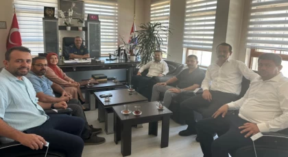 MHP Anamur İlçe Teşkilatından Emniyet Müdürü Özer’e Hayırlı Olsun Ziyareti