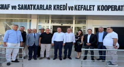CHP Heyetinden Anamur Esnaf ve Sanatkârlar Kredi ve Kefalet Kooperatifine Ziyaret