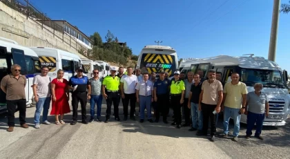 Kaymakam Kemal Duru, okul servislerini denetledi