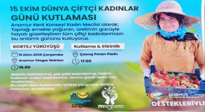 Anamur Kent Konseyi Kadın Meclisinden Dünya Çiftçi Kadınlar Günü’ne Davet
