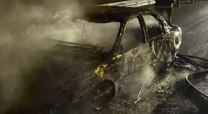 Bolu’da Otomobil Alev Aldı: Araç Kullanılamaz Hale Geldi