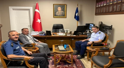 Kaymakam DURU’dan Garnizon Komutanı GÜNGÖR’e Hayırlı Olsun Ziyareti