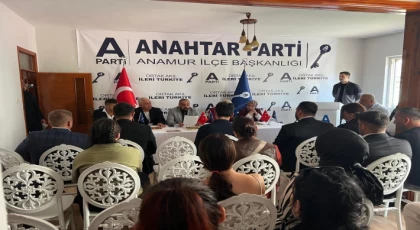 Anahtar Parti Anamur’da 1. Olağan Kongresini Gerçekleştirdi, Mustafa Kemal Aslan Güven Tazeledi