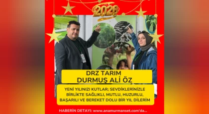 DRZ Tarım Sahibi Durmuş Ali Öz’den Yeni Yıl Mesajı