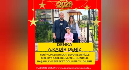 DENKA - Ziraat Mühendisi A. Kadir DENİZ : Yeni Yılınız Kutlu olsun