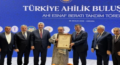 Anamur Esnaf Odası Başkanı Özkan Poçulu, Ahi Esnaf Beratı Takdim Töreni’ne Katıldı