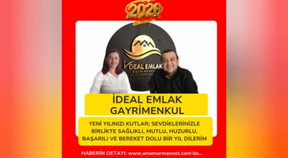 Anamur İdeal Emlak Gayrimenkul’den Yeni Yıl Mesajı