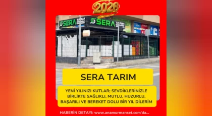 Sera Tarım’dan Yeni Yıl Mesajı: “Üretimle Büyüyen, Umutla Güçlenen Bir Yıl Olsun”