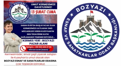 Bozyazı’da Kuzeyhan İçin Umut Kermesi Düzenleniyor