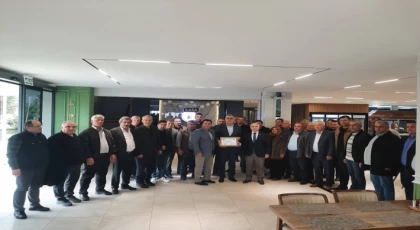 Anamur’da Muhtarlardan İsmail Gübeş’e Anlamlı Veda