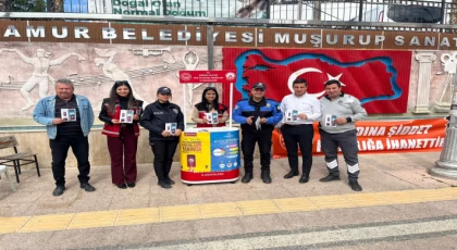 Anamur’da 8 Mart Dünya Kadınlar Günü’nde Kadına Yönelik Şiddete Karşı Bilgilendirme