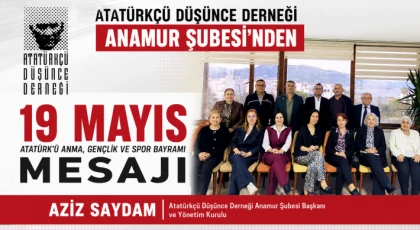 Anamur ADD’den 19 Mayıs Mesajı: “Cumhuriyetin Işığı Sonsuza Dek Yanacak”