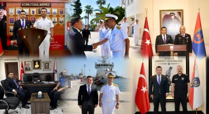 Başsavcı Tanju Çatlı’dan Mersin’de Güvenlik Kurumlarına Nezaket Ziyareti