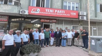 YENİ Parti Mersin İl Başkanı Cengiz Gökçel, Anamur İlçe Başkanlığını Ziyaret Etti